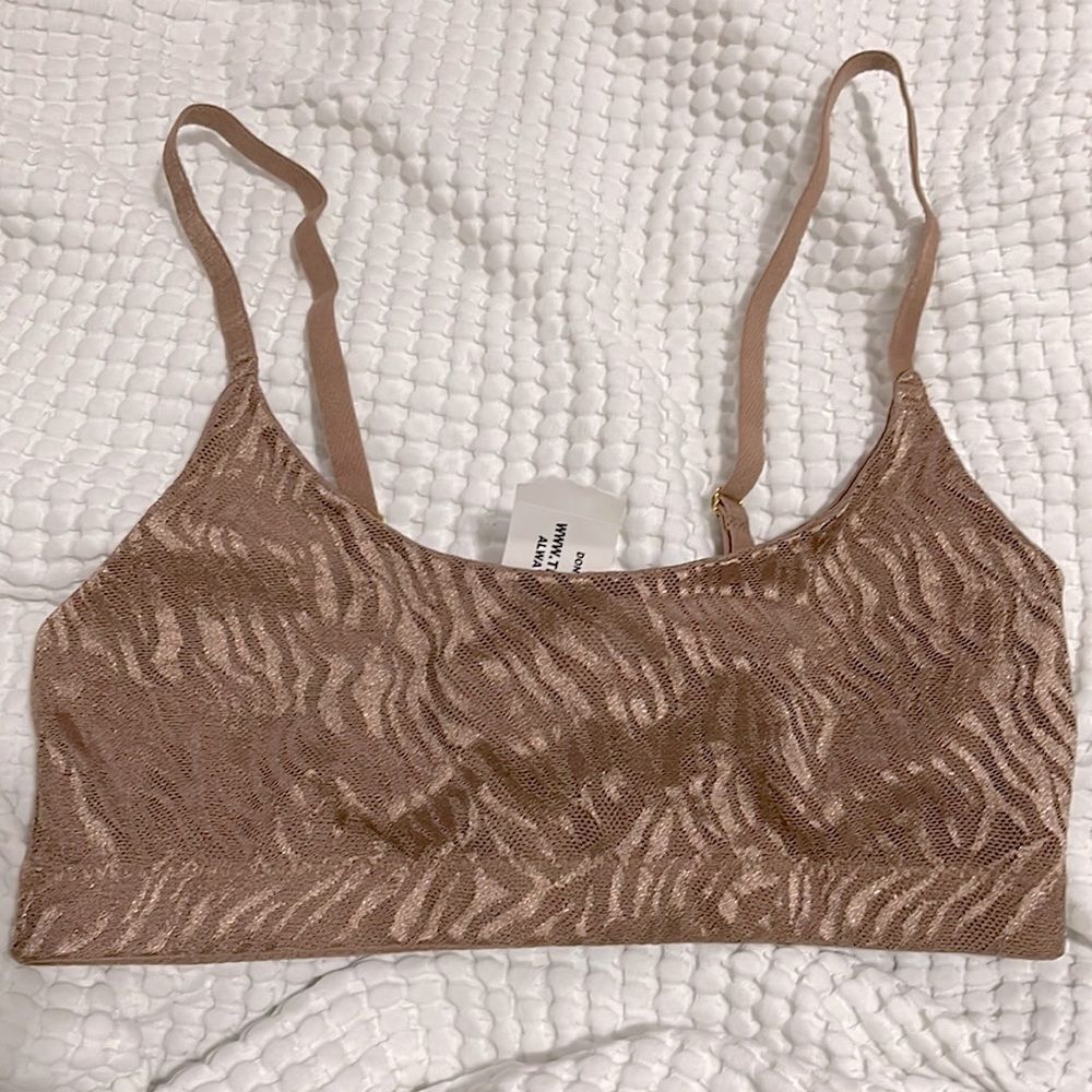 NWT- Tilly’s X Sky & Sparrow- S. Animal Print Mesh Bralette